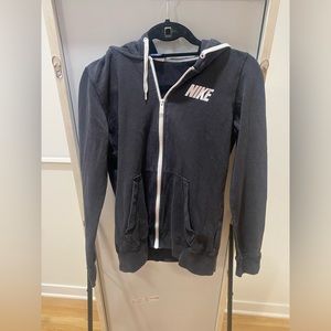 Black Nike zip up hoodie